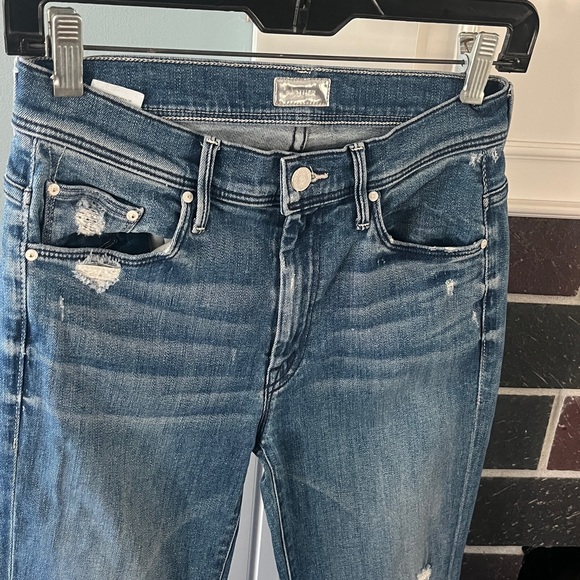 Mother The Weekender Fray Graffiti Girl Jeans - Picture 3 of 16